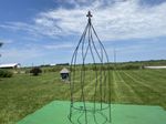 Wrought Iron 37 Twist Obelisk Trellis - Plant Topiary