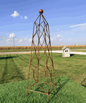 Wrought Iron 38 Carrom Obelisk Garden Trellis