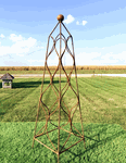 Wrought Iron 38 Carrom Obelisk Garden Trellis