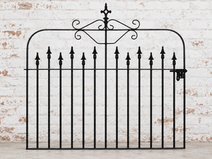 Victorian Wrought Iron 3ft Tall x 4ft Wide Ornate Entry Gate