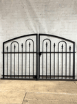 Wrought Iron 3ft Tall x 6ft Wide Center Divide Des Moines Entry Gate