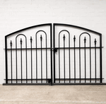 Wrought Iron 3ft Tall x 6ft Wide Center Divide Des Moines Entry Gate