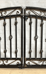 Wrought Iron 3ft Tall x 6ft Wide Center Divide Donovan Entry Gate