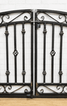 Wrought Iron 3ft Tall x 6ft Wide Center Divide Donovan Entry Gate