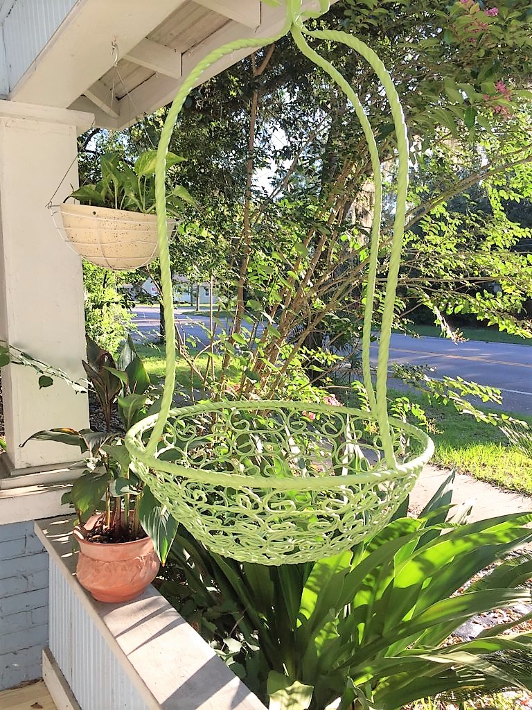Wrought Iron 40" Medium French Hanging Flower Basket