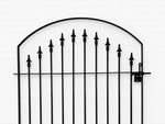 Wrought Iron 4ft Tall x 3.5ft Wide Clarkson Entry Gate