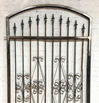 Wrought Iron 4ft Tall x 3.5ft Wide Curly Modesto Gate