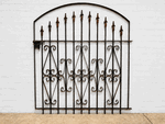 Wrought Iron 4ft Tall x 45in Wide Curly Clarkson Garden Gate