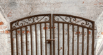 Wrought Iron 4ft Tall X 6ft Wide Center Divde Delaney Gate