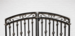 Wrought Iron 4ft Tall x 6ft Wide Center Divide Donovan Entry Gate