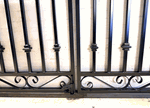 Wrought Iron 4ft Tall x 6ft Wide Center Divide Donovan Gate