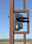 Wrought Iron 4ft x 3.5ft Curly Modesto Gate with Keyed Lever Lock