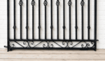 Wrought Iron 5ft Tall x 5ft Wide Flat Top Donovan Gate