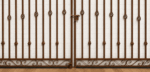 Wrought Iron 5ft Tall x 8ft-9ft Wide Center Divide Donovan Gate