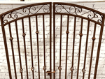 Wrought Iron 6ft Tall x 5ft Wide Center Divide Donovan Gate