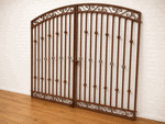 Wrought Iron 6ft Tall x 8ft Wide Center Divide Donovan Driveway Gate