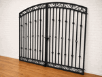Wrought Iron 6ft Tall x 8ft Wide Center Divide Donovan Driveway Gate