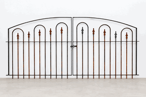 Wrought Iron Woodson Entry Gate - Great for Decks and Patios 3 x 7 w