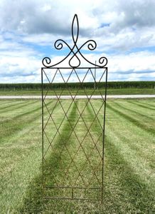 Wrought Iron 67.5 Leo Trellis Flower Support 
