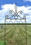 Wrought Iron 67.5 Leo Trellis Flower Support 