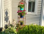 Wrought Iron 72 Curl Tower Shelves Victorian Look