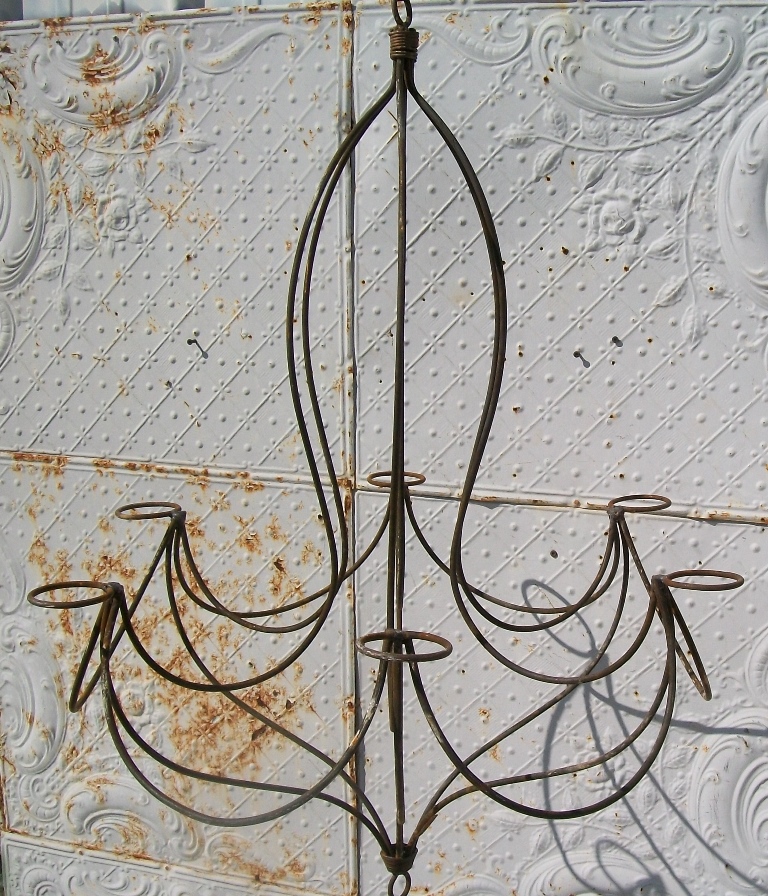 Wrought Iron Alexandra Chandelier Outdoors Candelabra