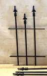 Wrought Iron All Spear 2ft Tall Fence - 1/3rd Panel