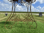 Wrought Iron Ashton Fern Planter Stand Smaller Size