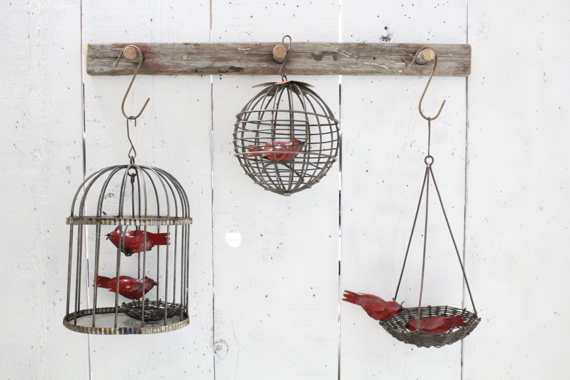 Wrought Iron Bird Nest Cardinal , Bluebird, or Oriole