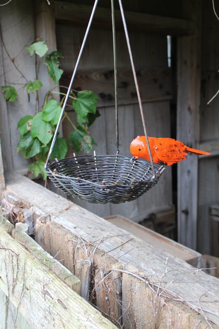 Wrought Iron Bird Nest Cardinal , Bluebird, or Oriole