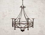 Wrought Iron Cassie Chandelier Candle Lighting Candelabra