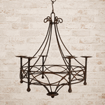 Wrought Iron Cassie Chandelier Candle Lighting Candelabra