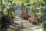 Wrought Iron Cavalier Double Swing Gate - 4 x 8
