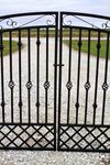 Wrought Iron Cavalier Double Swing Gate - 4 x 8