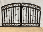 Wrought Iron Center Divide Gates - Double Swing Gates