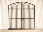 Wrought Iron Des Moines 6t x 6w Entry Gate - 1 Stock Frame