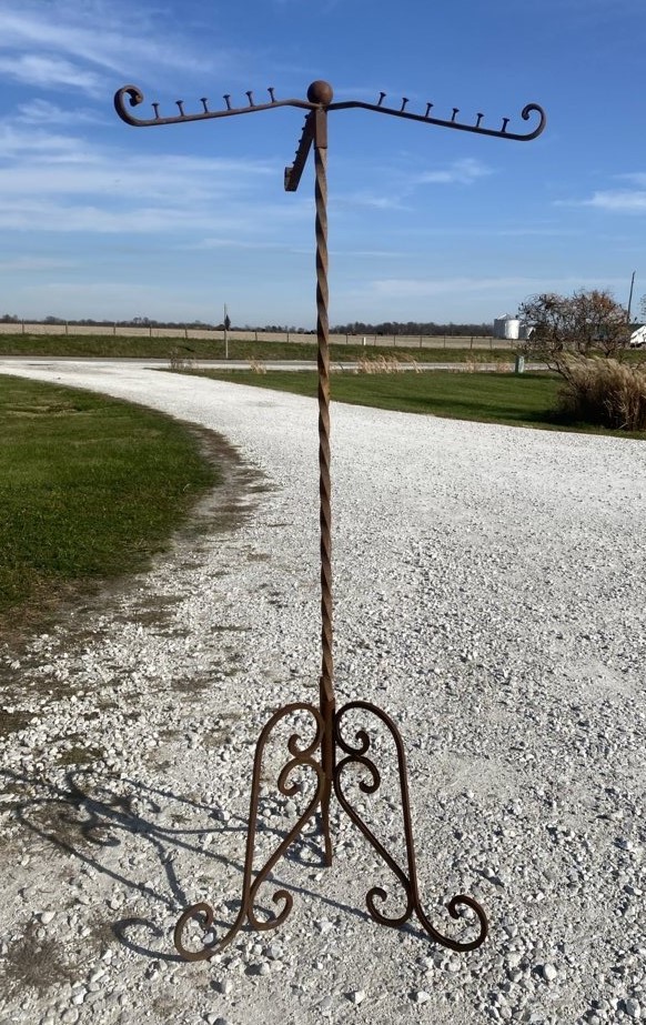 Wrought Iron Coat Rack