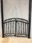 Wrought Iron Curly Arbor Gate - Entry Arch