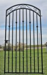 Wrought Iron Delaware Handmade Yard Gate - 6 x 48