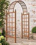 Wrought Iron Dome Arbor Gate Entrance - Home & Garden Arch