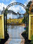 Wrought Iron Dome Arbor Gate Entrance - Home & Garden Arch