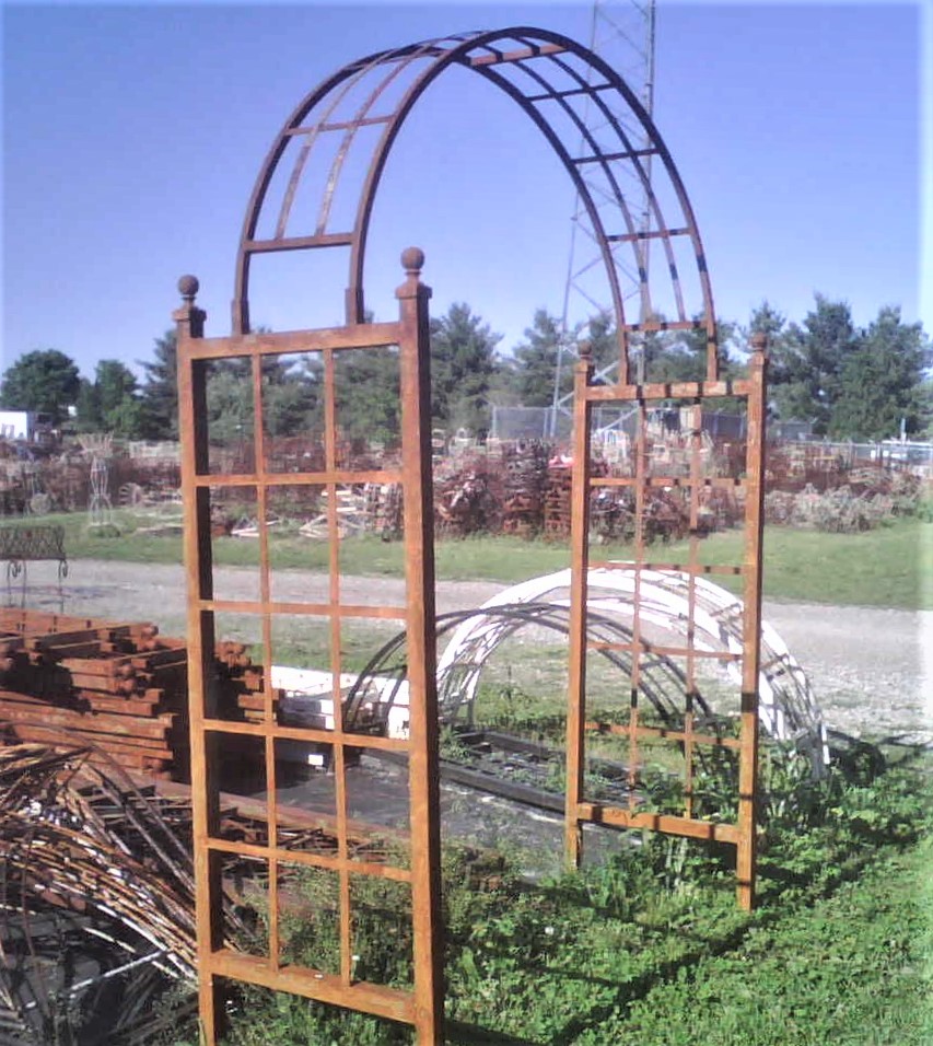 Wrought Iron Dome Ivy Climb Arch Garden Trellis
