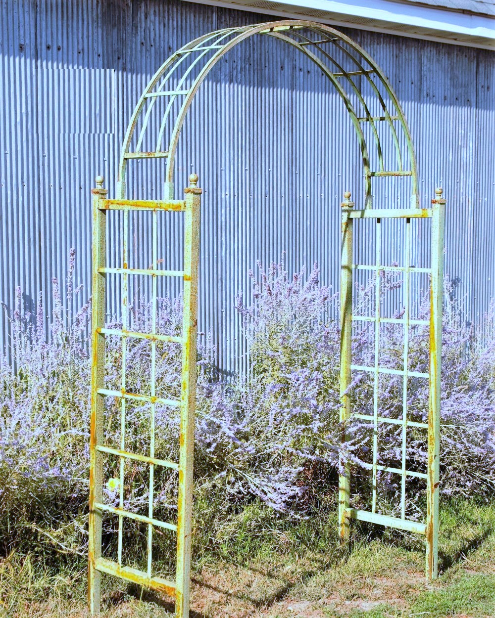 Wrought Iron Dome Ivy Climb Arch Garden Trellis