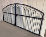 Wrought Iron Driveway Lexington Gate - Business - 4 x 12 ft Wide