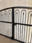 Wrought Iron Driveway Lexington Gate - Business - 4 x 12 ft Wide