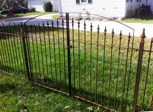 Wrought Iron Clarkson Entry Gate Center Divide 4 t x 8 w