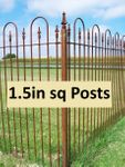 Wrought Iron Woodson Garden Fence Gate - 3 ft x 44 wide