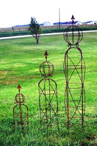 Garden Sphere & Finial Mystic Garden Obelisks