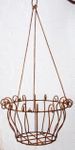 Wrought Iron Georgian Hanging Planter Basket in 2 Sizes