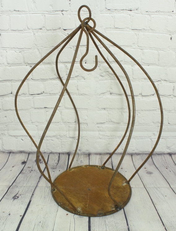 Wrought Iron Hanging Shelf Decorative Decor for Inside or Outside
